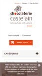 Mobile Screenshot of chocolat-castelain.fr